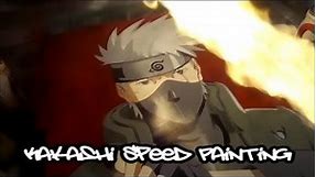 Speed painting: Kakashi Hatake Spray Paint Art- Naruto Anime