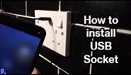USB charger socket installation How to upgrade to usb socket outlet Replacing a socket UK