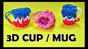 Rainbow Loom Charms: 3D CUP / MUG (DIY Mommy) How To Make