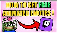 How To Get FREE ANIMATED EMOTES TUTORIAL ! (For Twitch, Kick Streamers or Discords)
