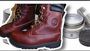 Waximum Waxed Leather Protector On Super Timberland Boots 40 Below