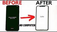 How to Factory Reset Disabled iPhone without COMPUTER 2021