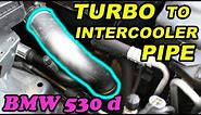 TURBO Intercooler Pressure Pipe Replacement DIY / BMW 530d E39