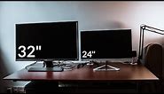 Monitor Upgrade - 24 vs 32 Inch Monitor (BENQ EW3270U)