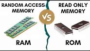 RAM vs ROM : Difference between them along with their types