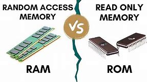 RAM vs ROM : Difference between them along with their types
