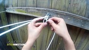 How to put up a Clothesline Outdoors or Indoors + Tips