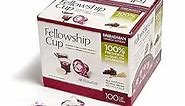 Broadman Church Supplies Pre-filled Communion Fellowship Cup, Juice and Wafer Set, 100 Count, Plastic