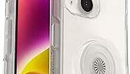 OtterBox iPhone 14 & iPhone 13 Otter + Pop Symmetry Series Clear Case - CLEAR , integrated PopSockets PopGrip, slim, pocket-friendly, raised edges protect camera & screen