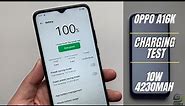 Oppo A16K Battery Charging test 0% to 100% | 10W fast charger 4230 mAh