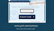 ✅ www.pch.com/actnow 2024 - How To Enter PCH Activation Code (Sweepstakes Rush)
