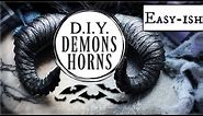 How to Make Devil Horns DIY 😈 (Transforming CHEAP Halloween Store Horns into a Masterpiece!) 🎃🍂