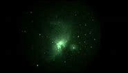 Orion Nebula M42 night vision video