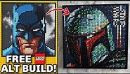 I made A LEGO BOBA FETT Mosaic from the Batman Art set!