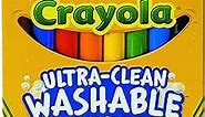 Crayola 8 Ct Broad Line Washable Markers, Assorted Colors, 656820