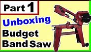 Harbor Freight band saw - Part 1 - Unboxing and Inspecting Parts