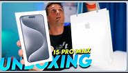 iPhone 15 PRO MAX Unboxing y PRIMEROS PASOS | Black Titanium