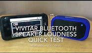 Vivitar Bluetooth Speaker Loudness Quick Test (4K video)