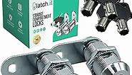 LATCH.IT 1-1/8” RV Storage Locks | 2-Pack RV Compartment Locks | 100% Metal RV Locks for Storage Door on Camper |4Keys| Check Fitment Before Purchase