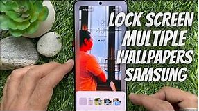 How to Set Multiple Wallpapers on Samsung Lock Screen (Android 13)
