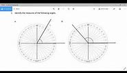 Reading Angles on a 360 Degree Protractor