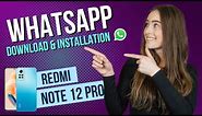 Xiaomi Redmi Note 12 Pro – How to install WhatsApp • 📱 • 💬 • 🗣 • Tutorial