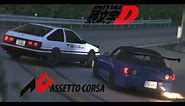 Initial D - Fujiwara AE86 vs God Arm Toshiya Joshima's Honda S2000 - Assetto Cora Re-imagine