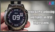 Garmin Fenix 6x Pro unboxing - hands on, Maps, widgets, menus, Battery & comparison to Fenix 5x Plus