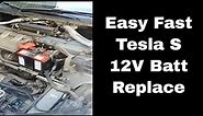 Changing 12 Volt Battery Tesla Model S