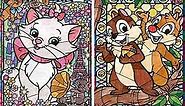 5D Diamond Art Painting Cat Squirrel, Paint with Diamonds Art Cartoon Paint by Numbers Full Round Drill Cross Stitch Crystal Rhinestone Home Wall Decoration 12x16 inch (2 Pack)