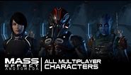 Mass Effect Andromeda - All Characters in Multiplayer