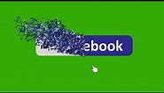 Facebook like , follow and share green screen with sound || No Copyright