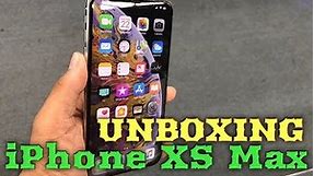 iPhone XS Max Silver Unboxing