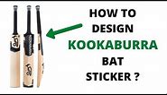 How to Design Kookaburra Bat Sticker | Ricky Ponting | Glenn Maxwell