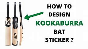 How to Design Kookaburra Bat Sticker | Ricky Ponting | Glenn Maxwell