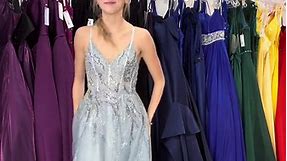 Become a queen of dark elegance in this beautiful a-line prom gown. 🌙 Embrace the whimsical allure of this grey prom dress, adorned with enchanting cascading rhinestones. 🖤✨ #prom #promdress #promlook #prom2024 #princessdress #princess #promdresses #darkfairy #highschoolprom #promshopping #promdresses #greypromdress #themedpromdresses #onceuponadream #maleficent #fairy #fairycore #GlamourousGoth#maleficent3