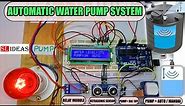 Automatic water level controller using arduino | Water tank level monitoring system with Ultrasonic