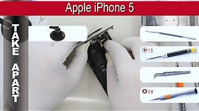How to disassemble 🍎 📱 Apple iPhone 5 A1428, A1429, A1442 Take apart Tutorial