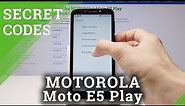 How to Use Secret Codes in MOTOROLA Moto E5 Play - Hidden Mode / Secret Options