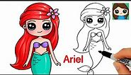 How to Draw Ariel The Little Mermaid ⭐️ NEW