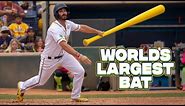 World's Largest Bat Comes Up Big | Base Hit #SavannahBananas