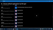 Windows 10 Settings Default apps to set your favorite apps or programs for specific files