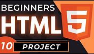 HTML5 Website Project for Beginners | First HTML Project Tutorial