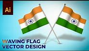 How to Make a Waving Flag Vector Design in Illustrator