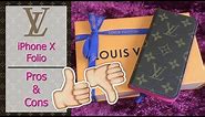 Louis Vuitton iPhone X Folio Case Review | Pros & Cons | PART 2