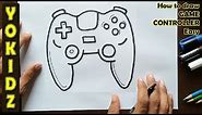 How to draw a GAME CONTROLLER easy
