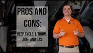 Pros and Cons of Deep Cycle, AGM, Lithium Ion, and Gas | Dean Team Golf Carts