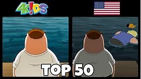 TOP 50 4kids Censorship in Family Guy