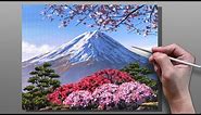 How to Paint Mount Fuji Japan / Correa Art