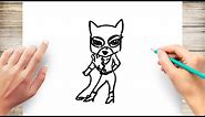 How to Draw Chibi Catwoman